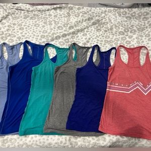 Lot of 6 Gap Fit Breathe Racerback Tanks